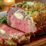 garlic butter prime rib roast - featured image