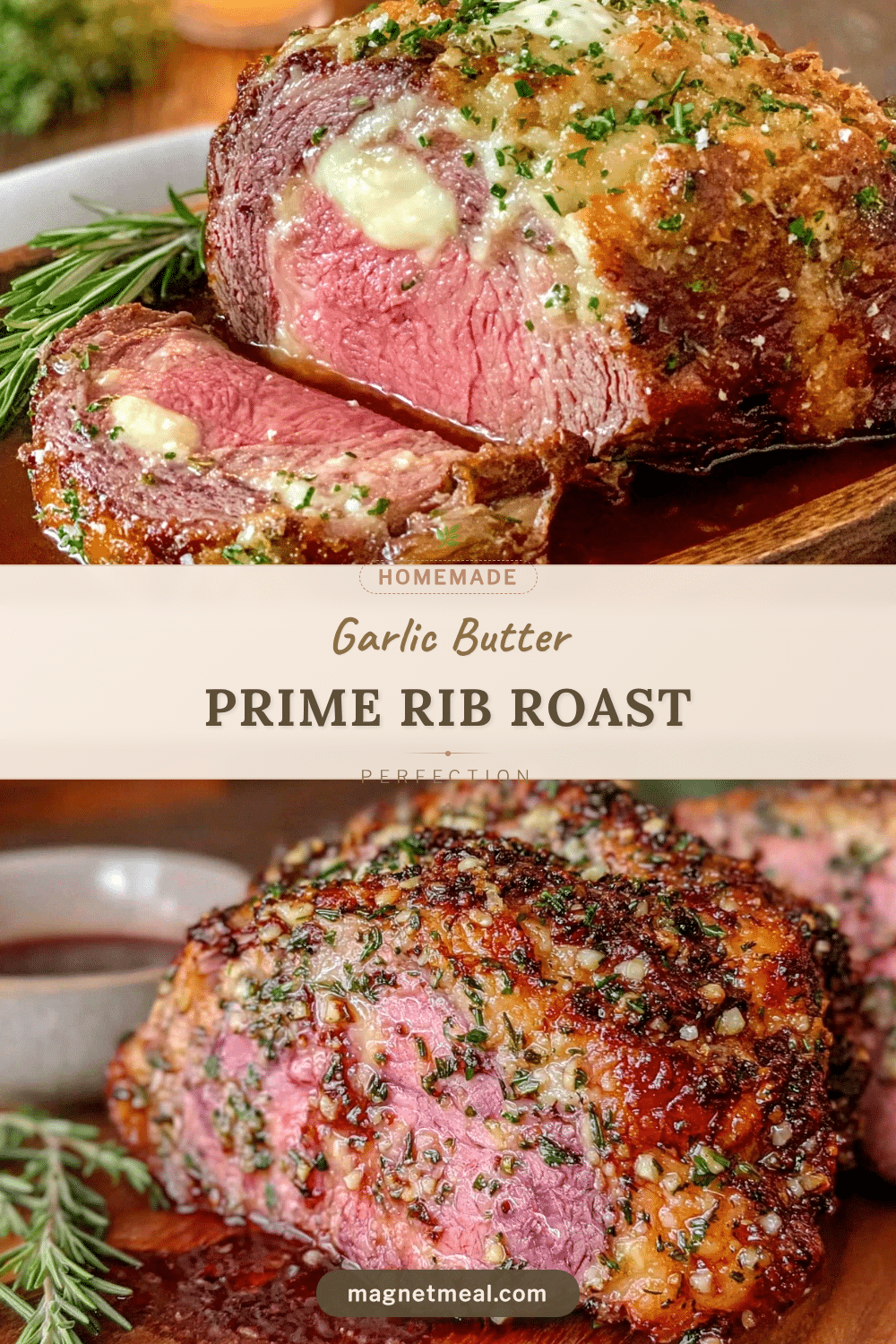 garlic butter prime rib roast recipe