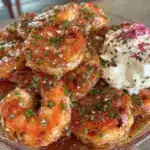 garlic butter shrimp cocktail - featured image