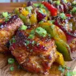 grilled chicken fajita skewers - featured image