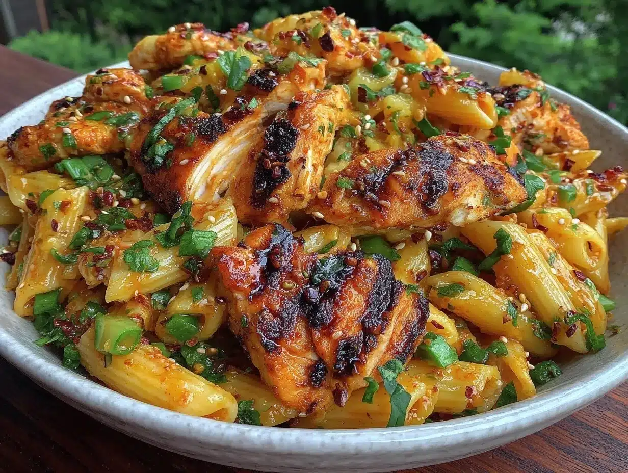 grilled hawaiian chicken pasta salad preparation steps