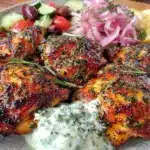 grilled lemon herb chicken thighs - featured image