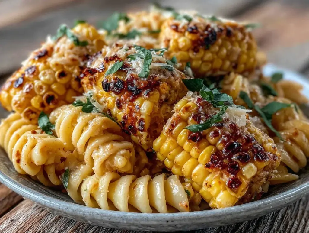 grilled street corn and black bean pasta salad - featured image