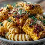 grilled street corn and black bean pasta salad - featured image