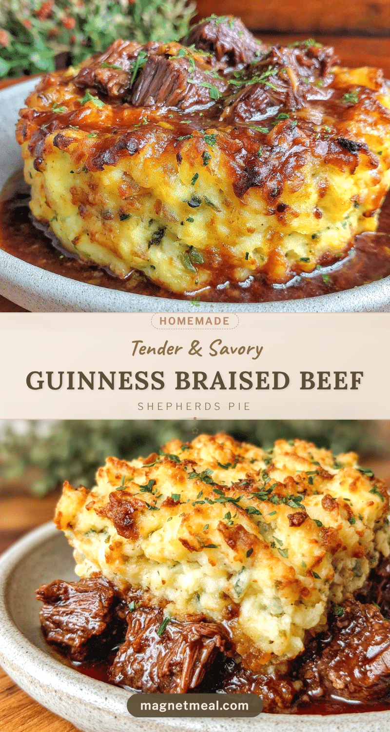 Guinness Braised Beef Short Rib Shepherds Pie recipe