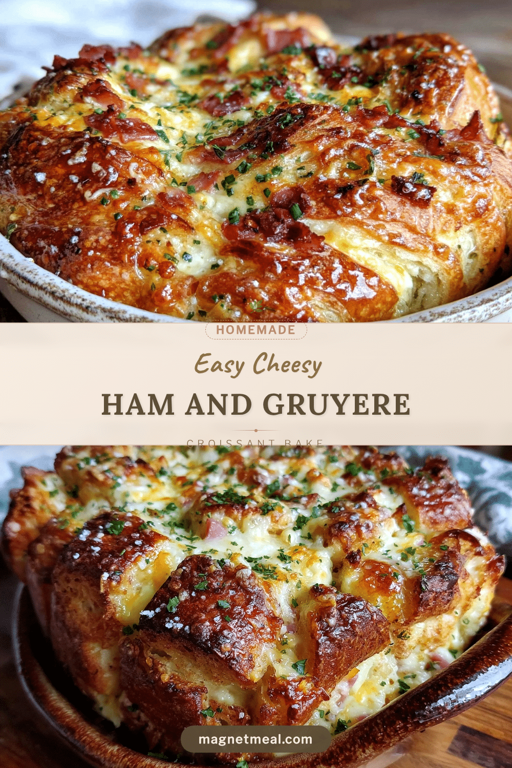 ham and gruyere croissant bake recipe