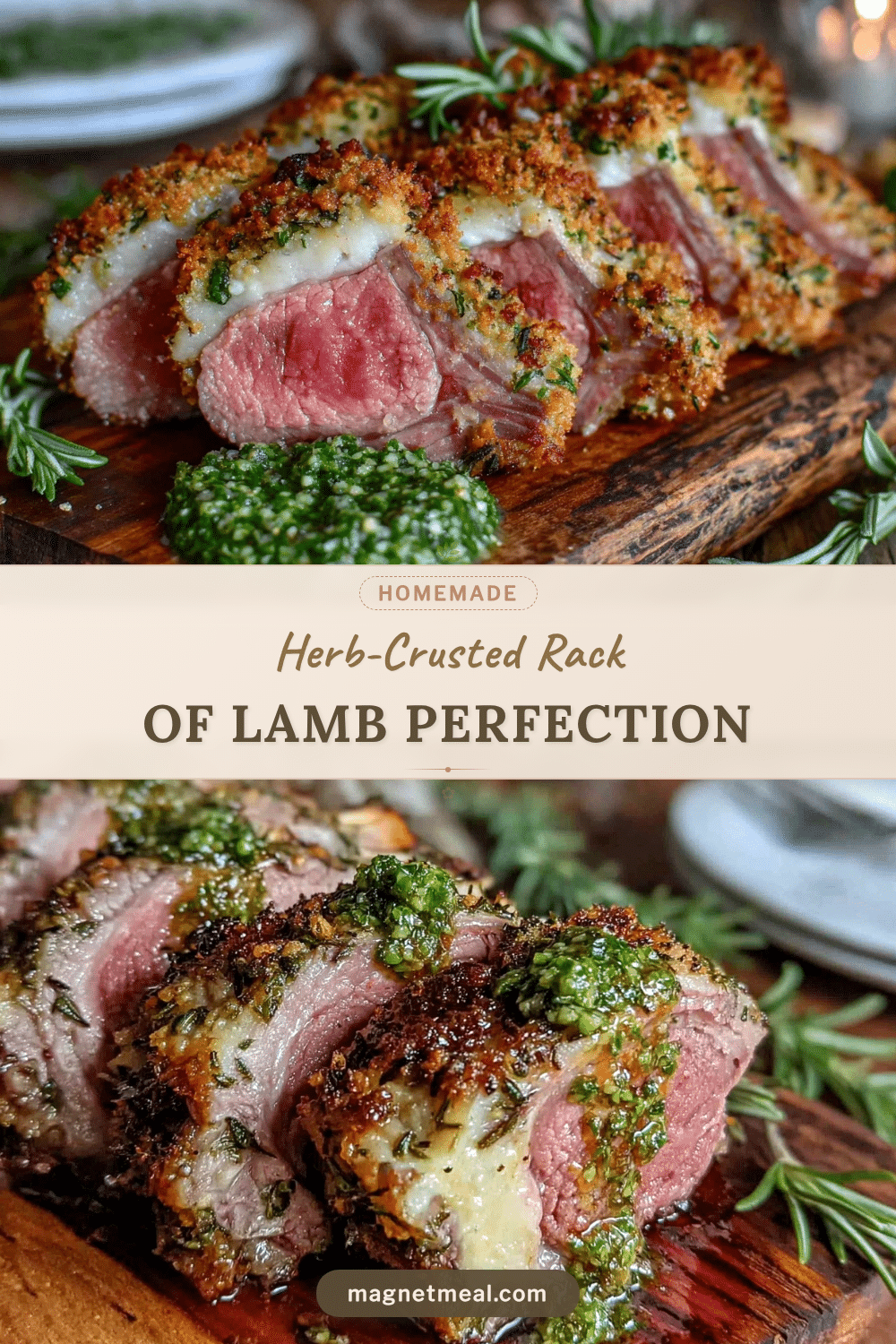 herb-crusted rack of lamb recipe