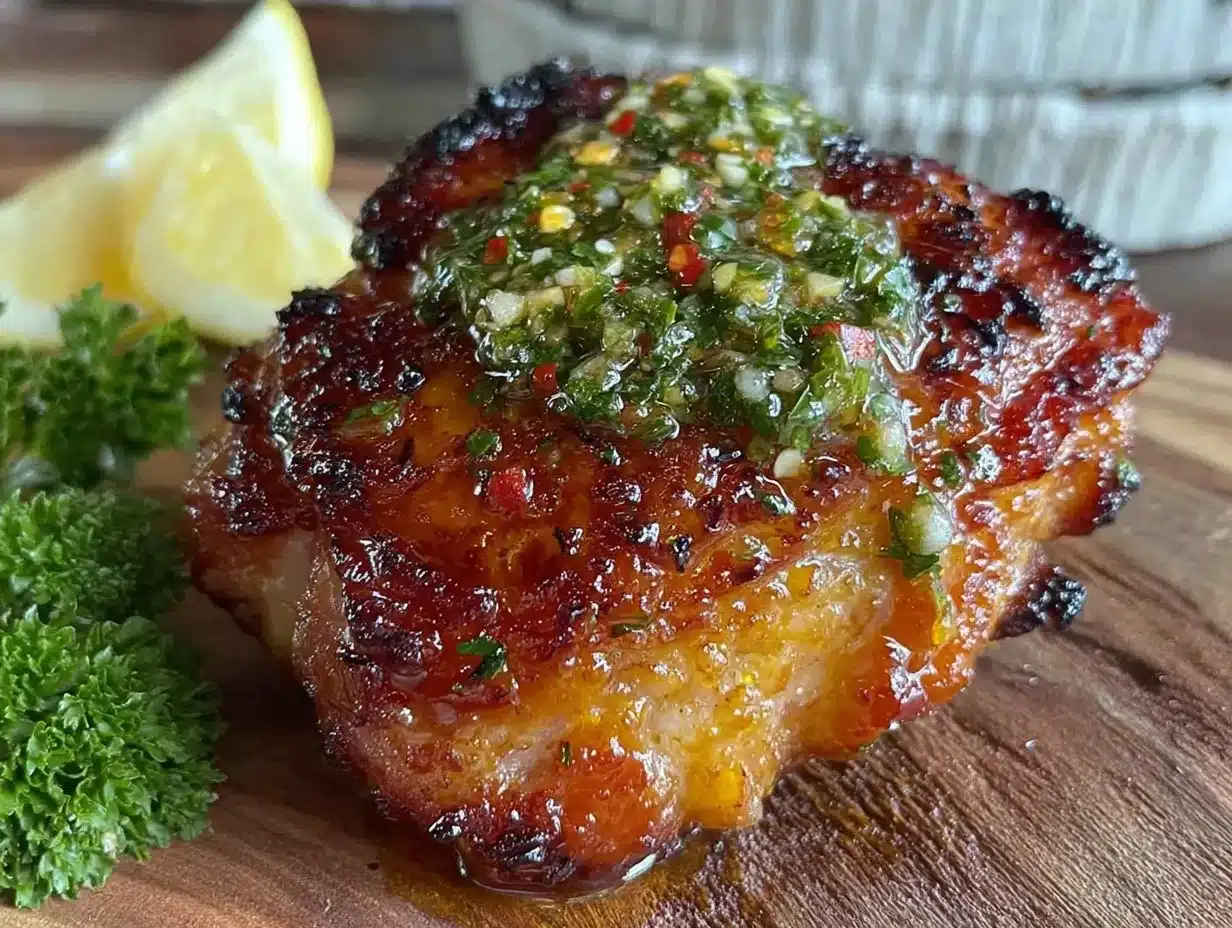 honey garlic grilled chicken thighs preparation steps