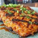 honey sriracha glazed grilled salmon - featured image