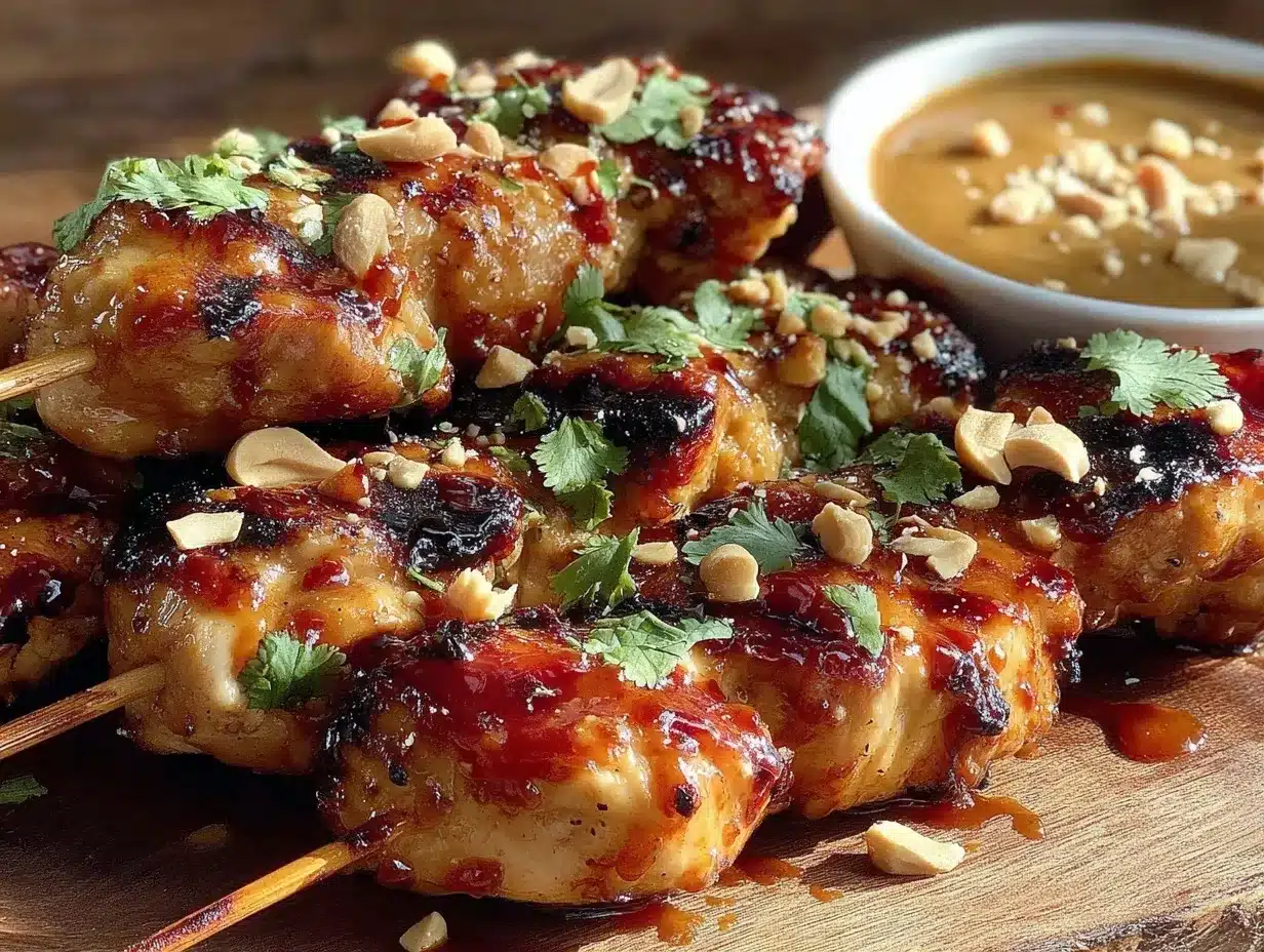 honey sriracha grilled chicken skewers preparation steps