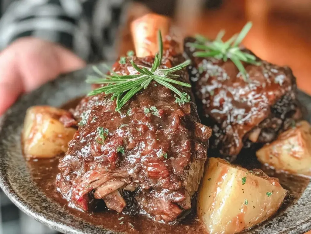 instant pot guinness lamb shanks - featured image