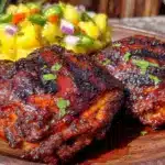 jerk chicken thighs - featured image