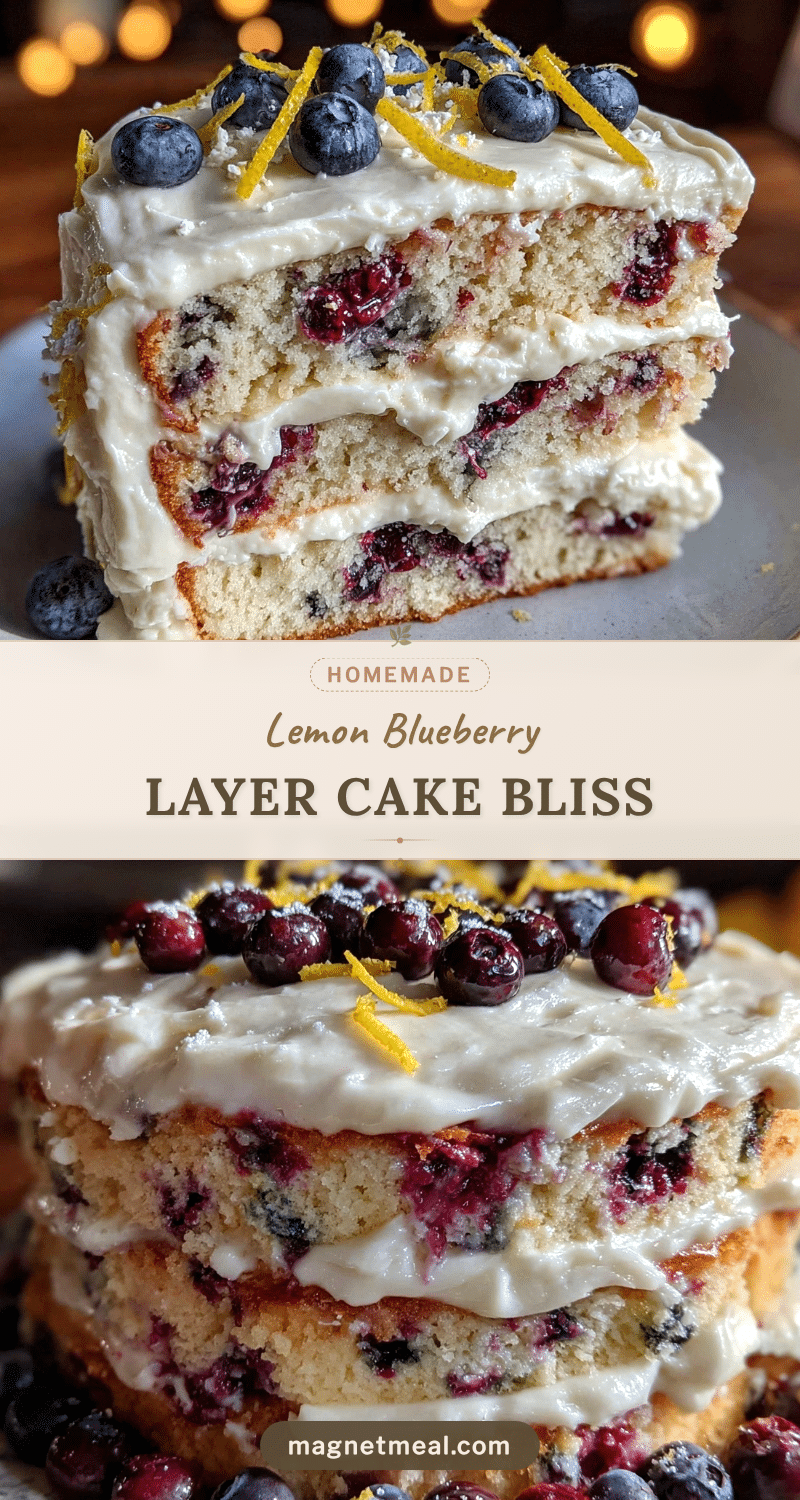 lemon blueberry layer cake recipe