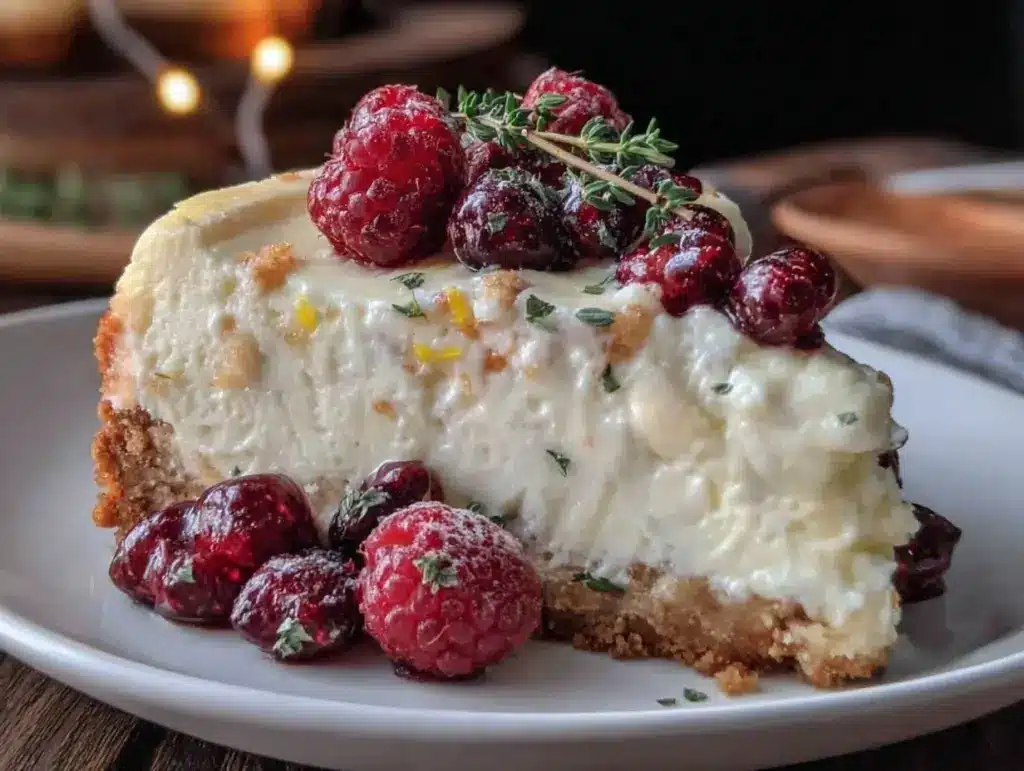 lemon raspberry chilled cheesecake - featured image