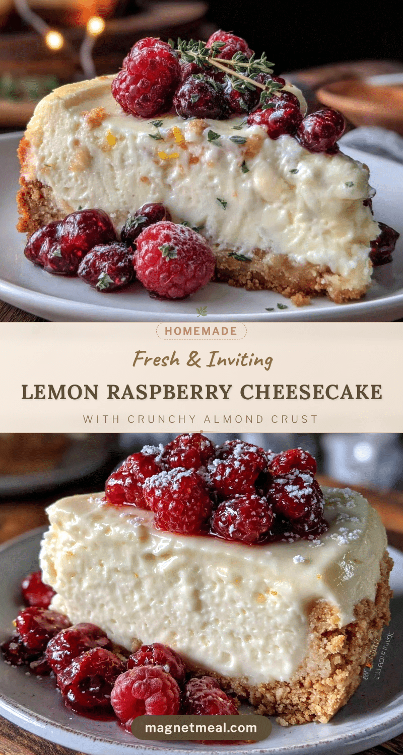 lemon raspberry chilled cheesecake recipe