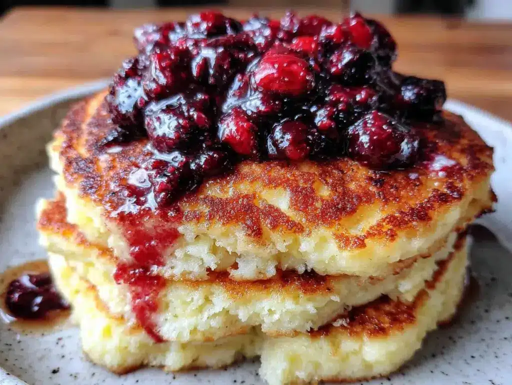 lemon ricotta pancakes - featured image