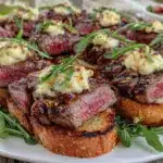 loaded steak crostini - featured image