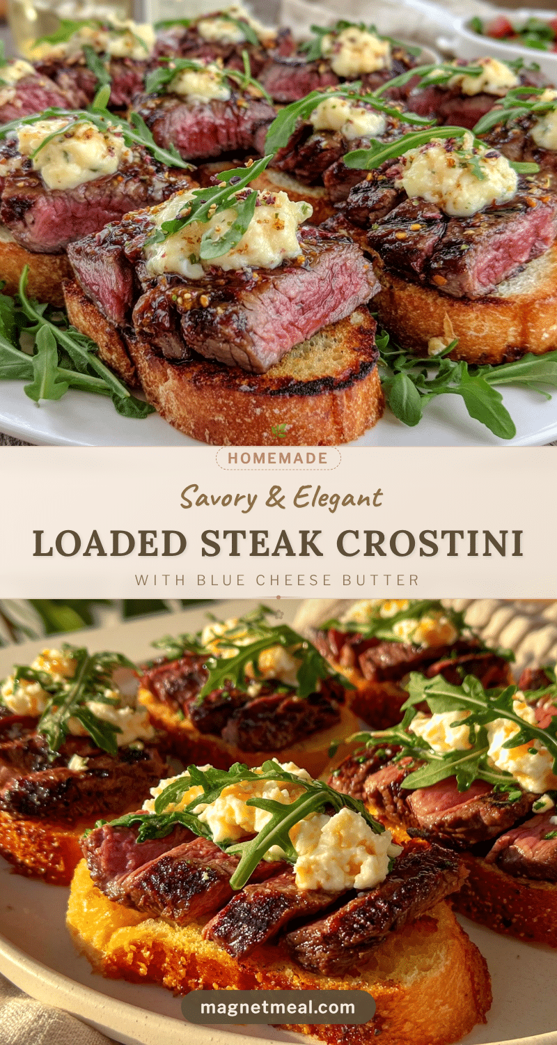 loaded steak crostini recipe