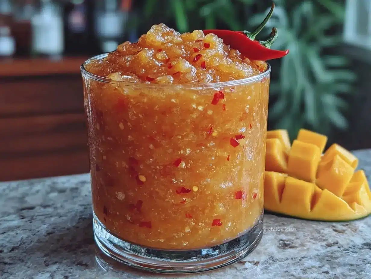 mango habanero frozen margarita slush preparation steps