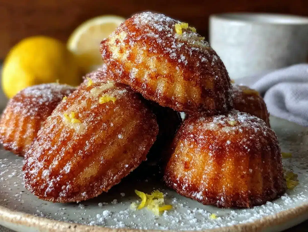 Meyer lemon brown butter madeleines preparation steps