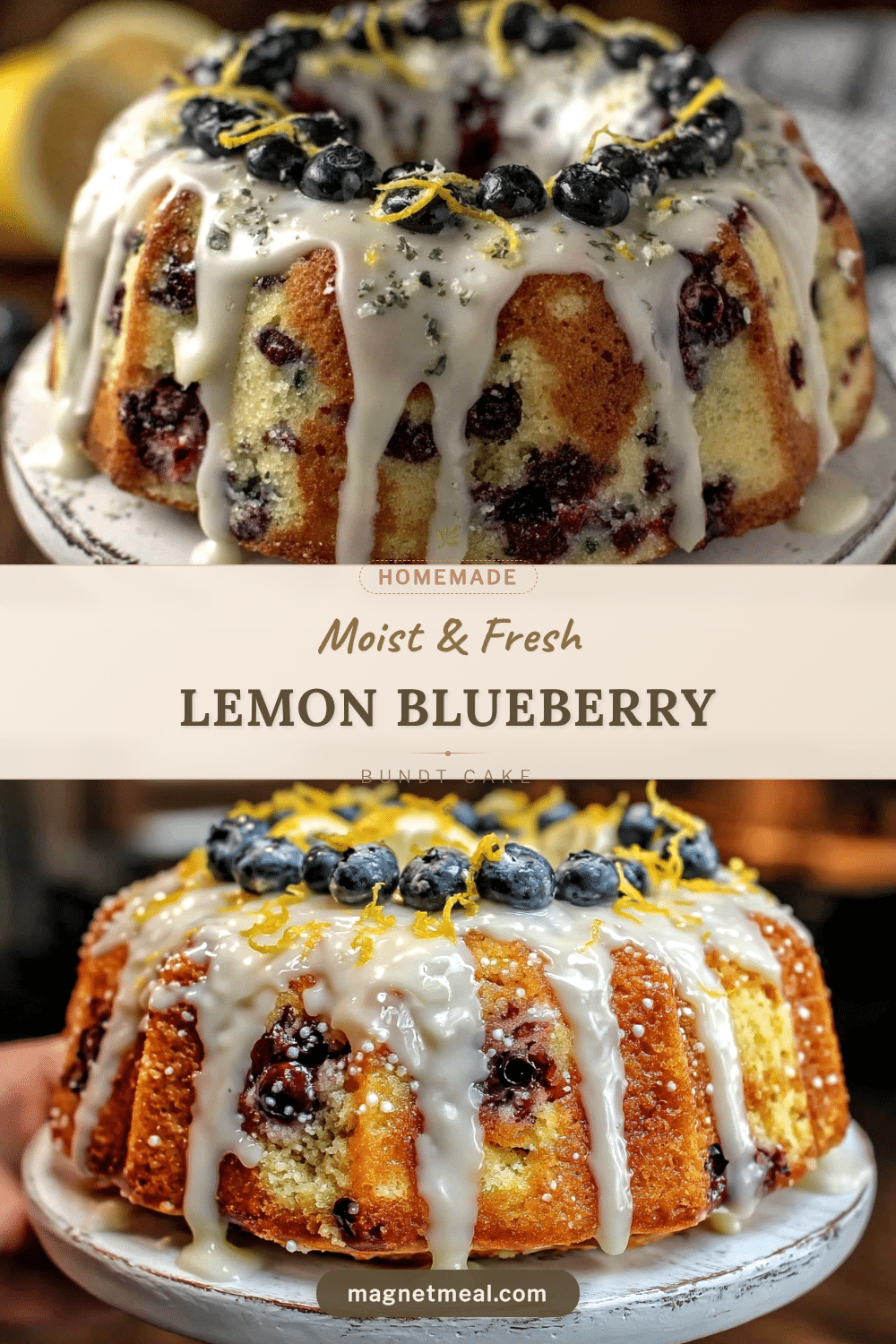 moist lemon blueberry bundt cake recipe