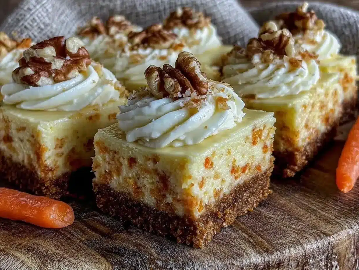 no bake carrot cake cheesecake bars preparation steps