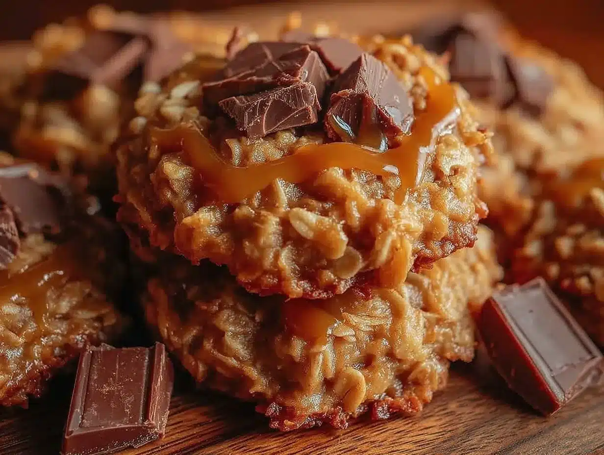 no-bake peanut butter oat cookies preparation steps