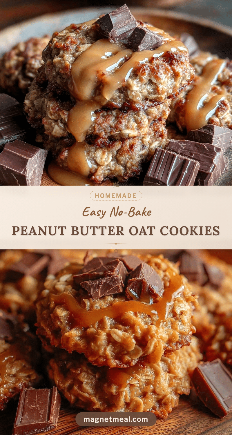 no-bake peanut butter oat cookies recipe