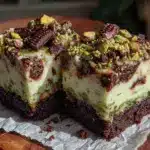 no bake pistachio cheesecake bars - featured image