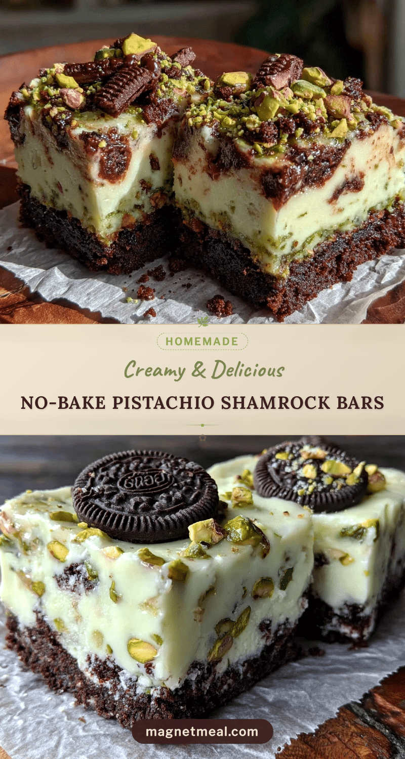 no bake pistachio cheesecake bars recipe