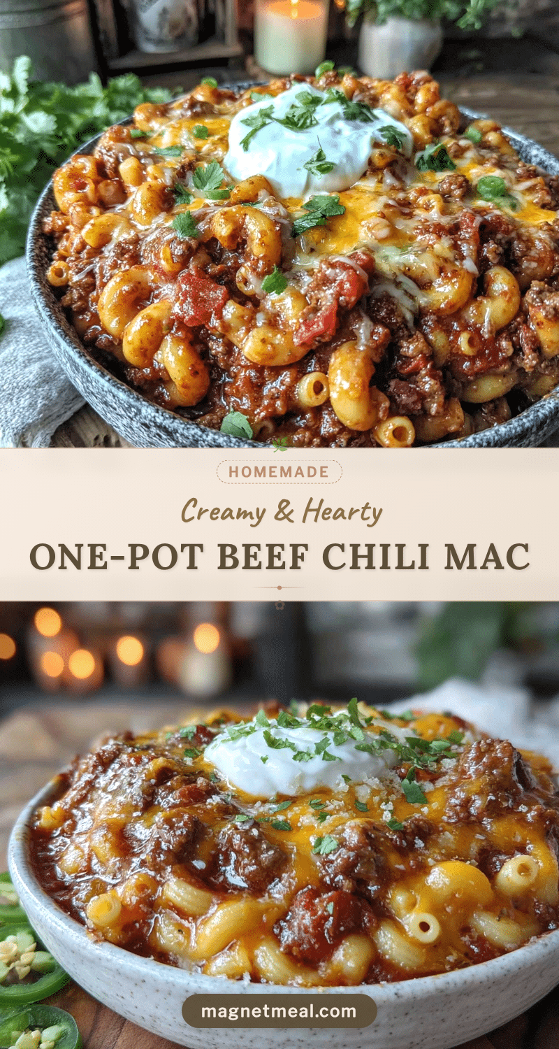 one-pot ground beef chili mac recipe