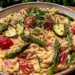 one-pot orzo summer primavera - featured image