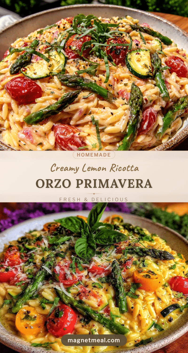 one-pot orzo summer primavera recipe