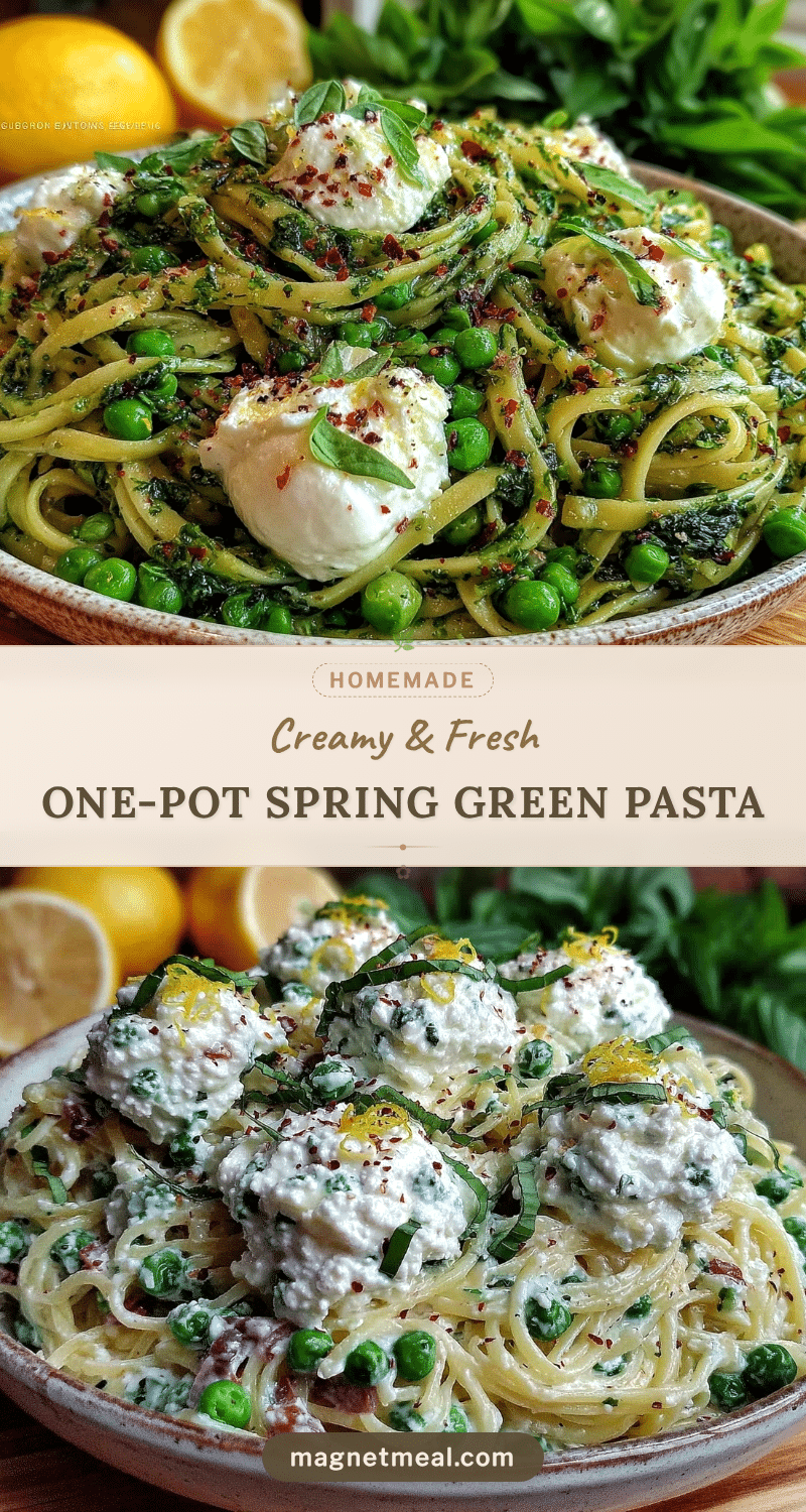 one-pot spring green pasta recipe