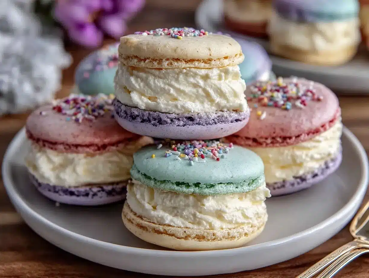 pastel grad French macarons preparation steps