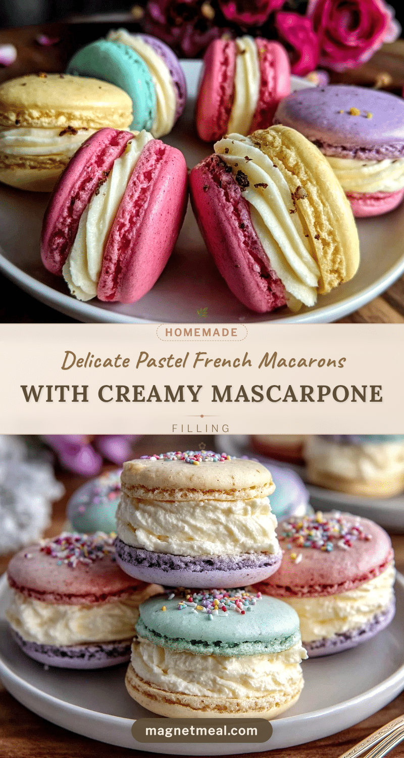 pastel grad French macarons recipe