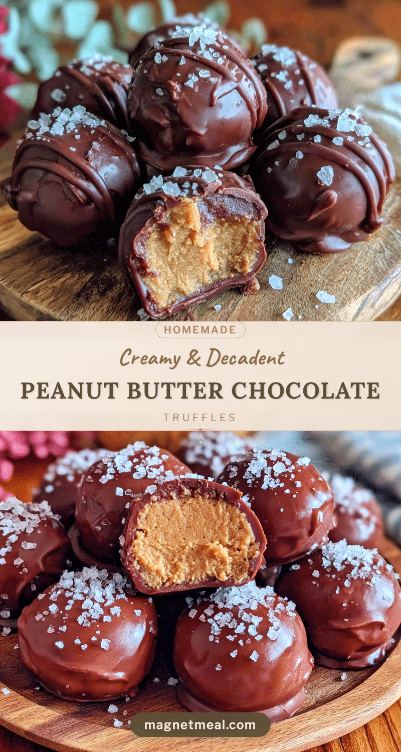 peanut butter chocolate Easter egg truffles recipe