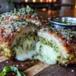 pesto stuffed chicken - featured image