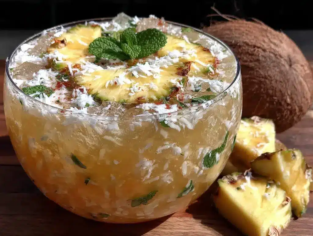 pineapple coconut punch - featured image