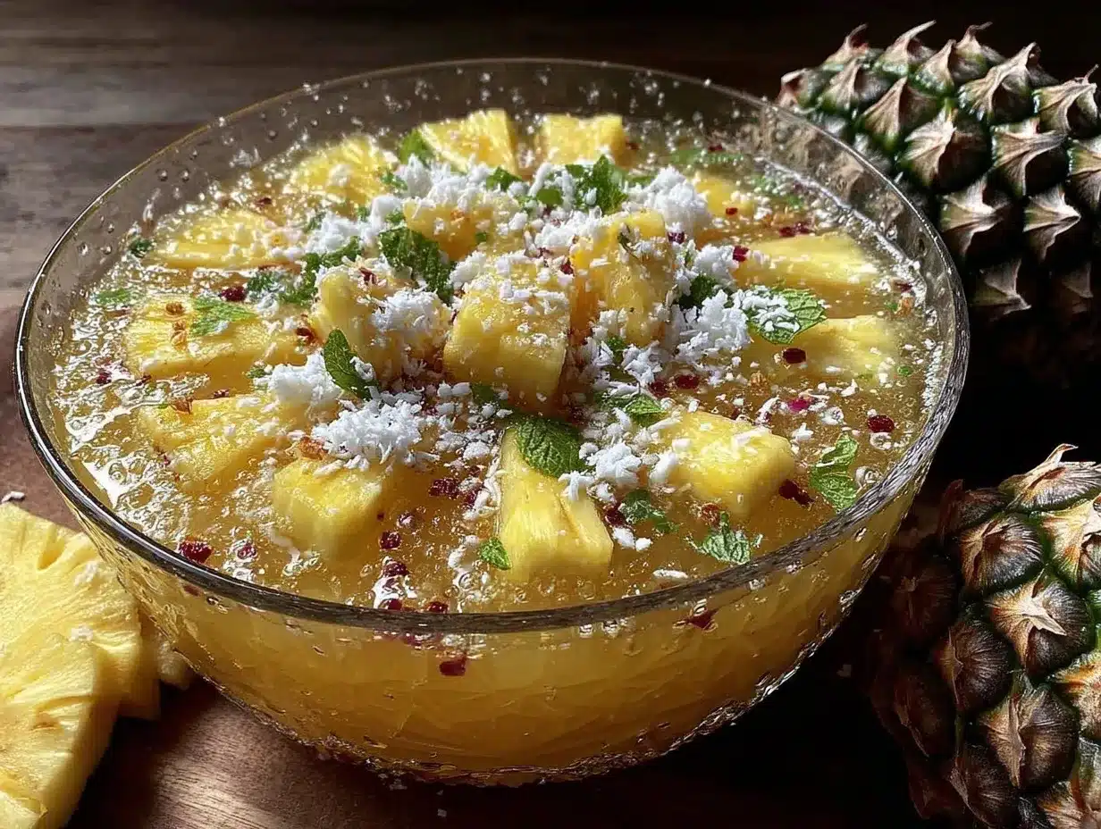 pineapple coconut punch preparation steps