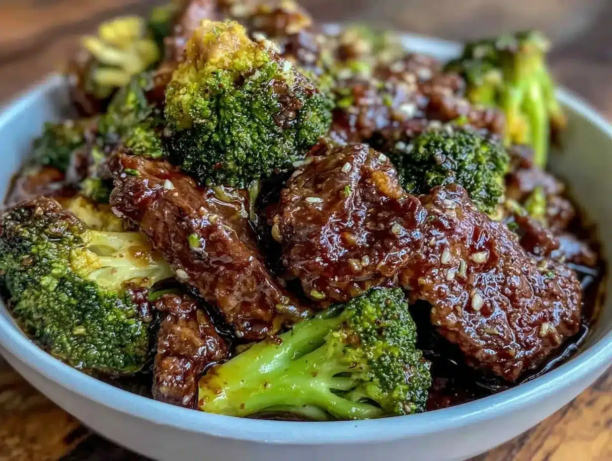 pressure cooker beef and broccoli preparation steps