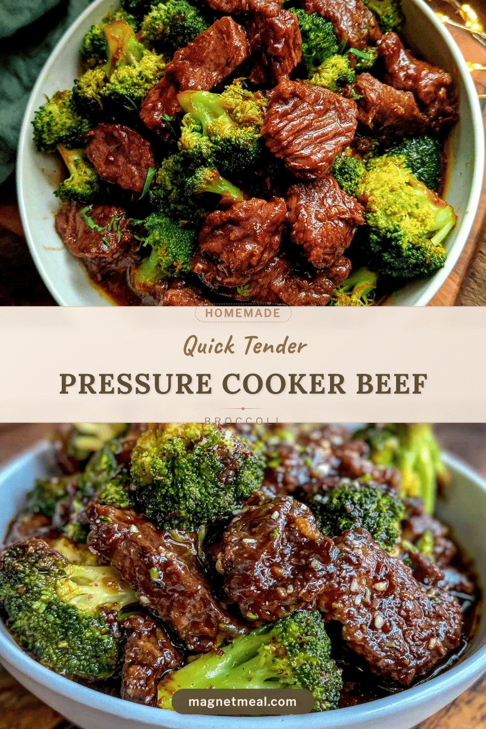 pressure cooker beef and broccoli recipe