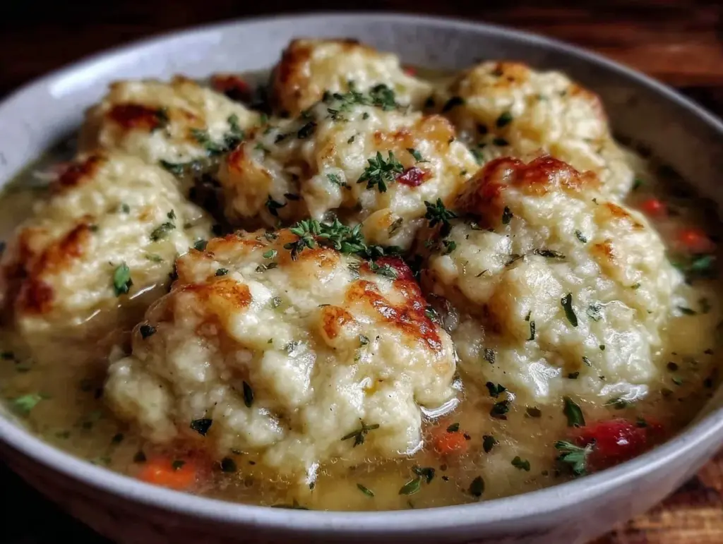 pressure cooker chicken and dumplings - featured image