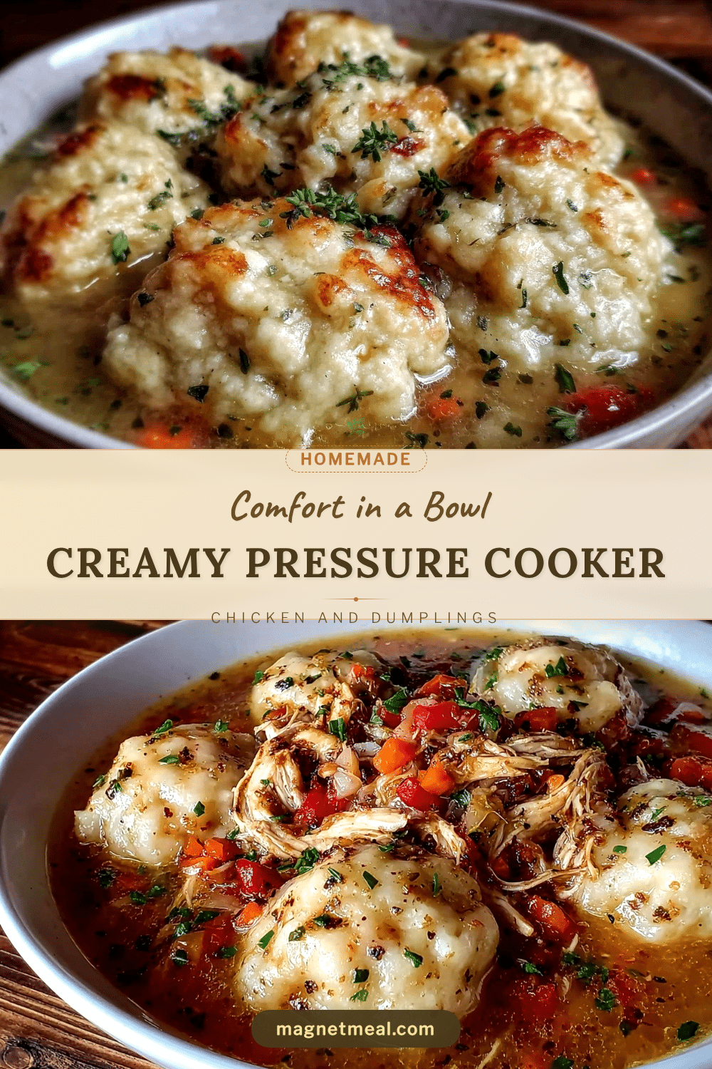 pressure cooker chicken and dumplings recipe