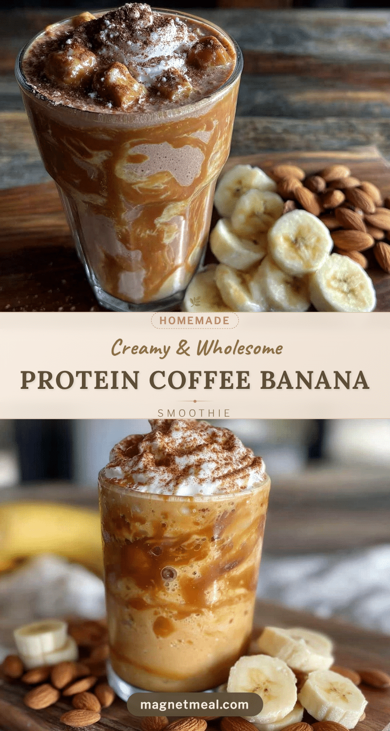 protein coffee banana almond butter smoothie recipe