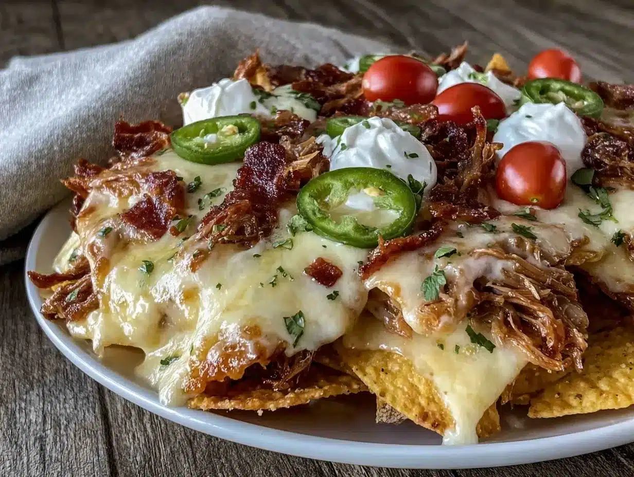 pulled pork nachos preparation steps
