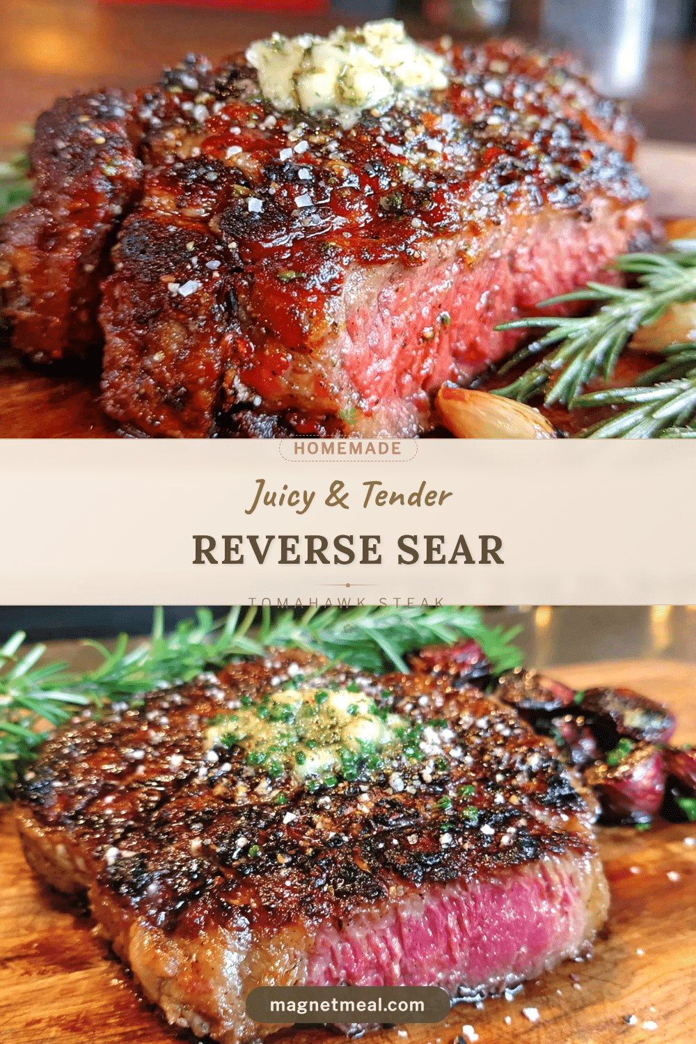 reverse sear tomahawk steak recipe