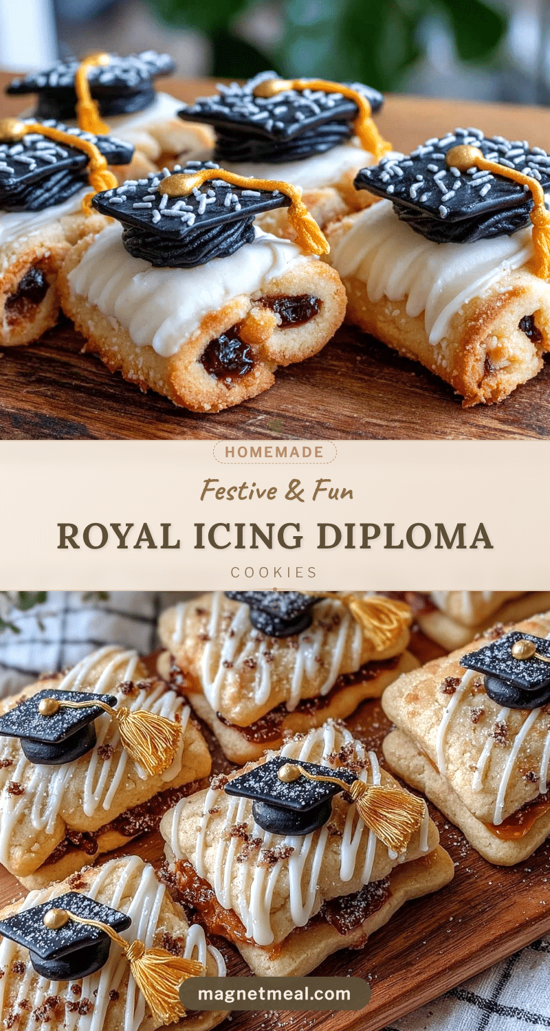 royal icing sugar cookie diplomas and caps recipe