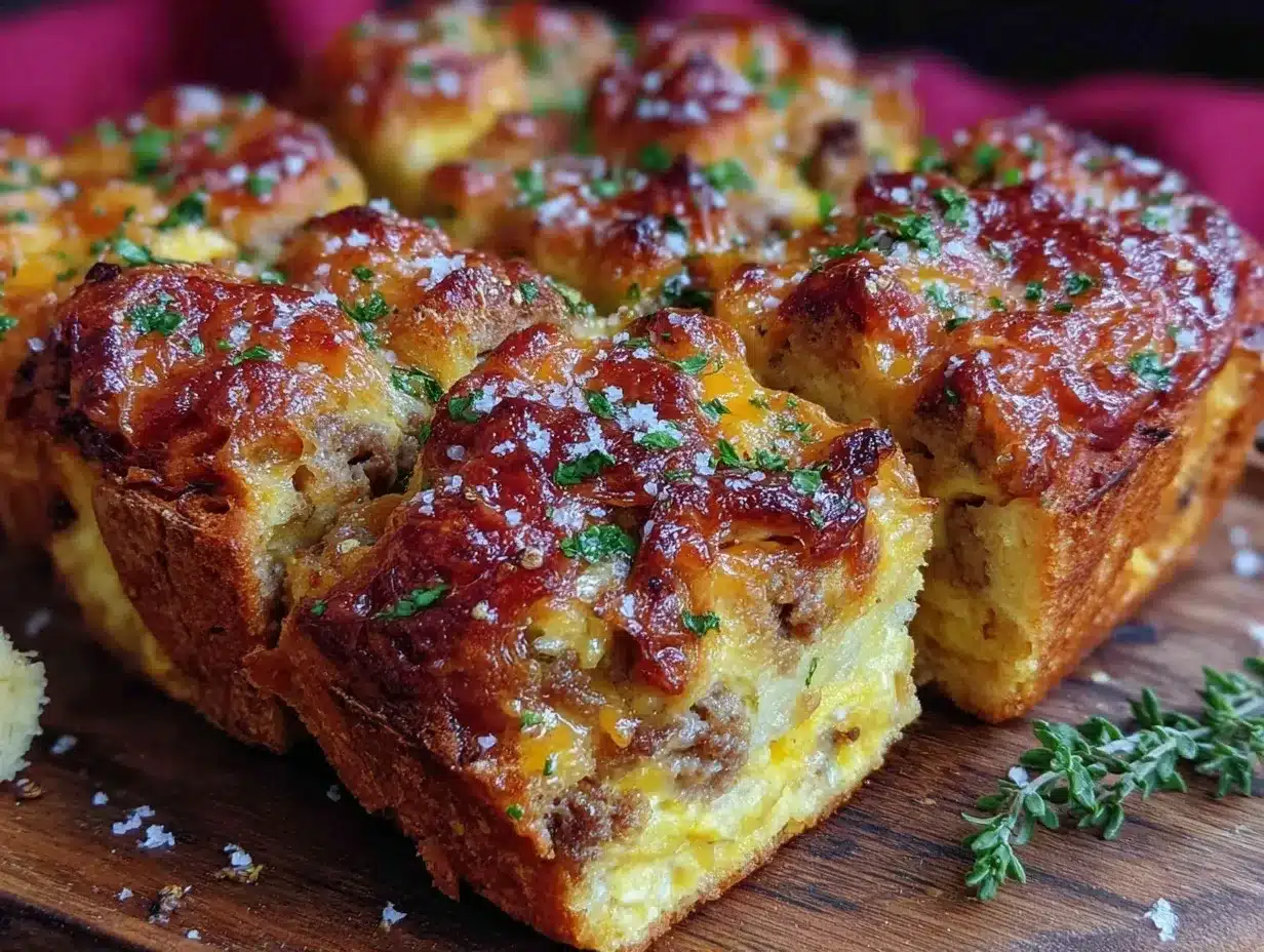 sausage egg and cheese breakfast casserole preparation steps