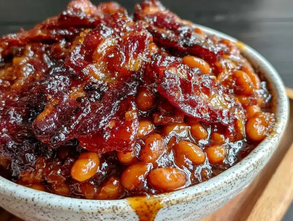 savory baked beans - featured image